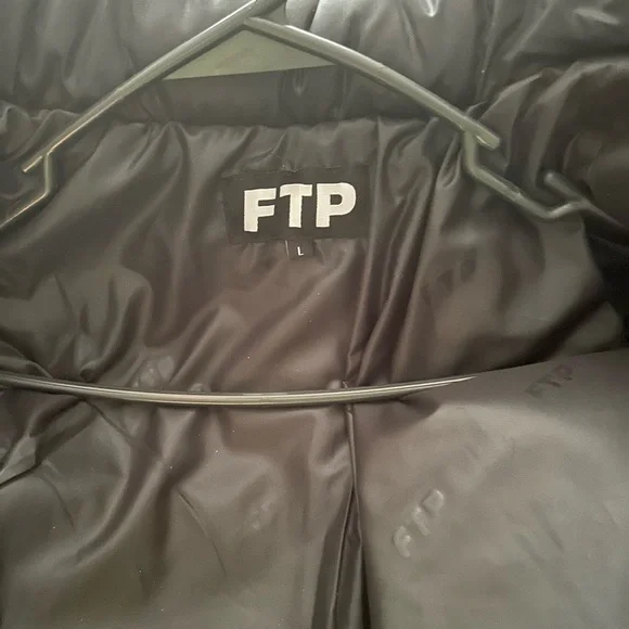 Black Puffer Jacket with Logo - Picture 8 of 10